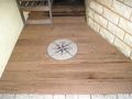 Terrasse mit Stein und Holz