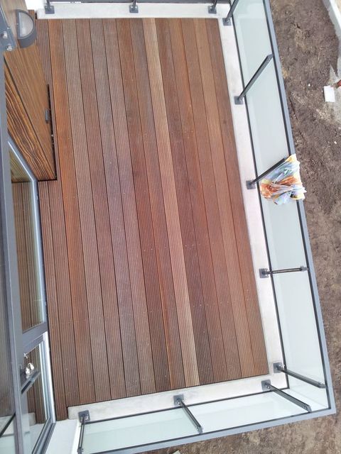 Balkon aus Bangkirai HBI