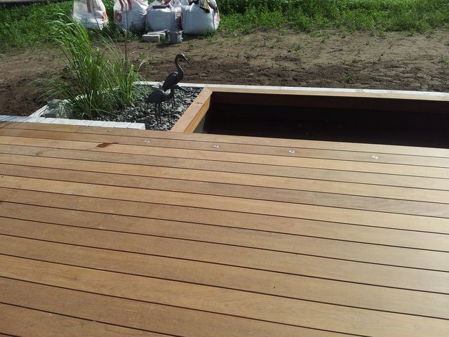 Schielf Stein Holzterrasse